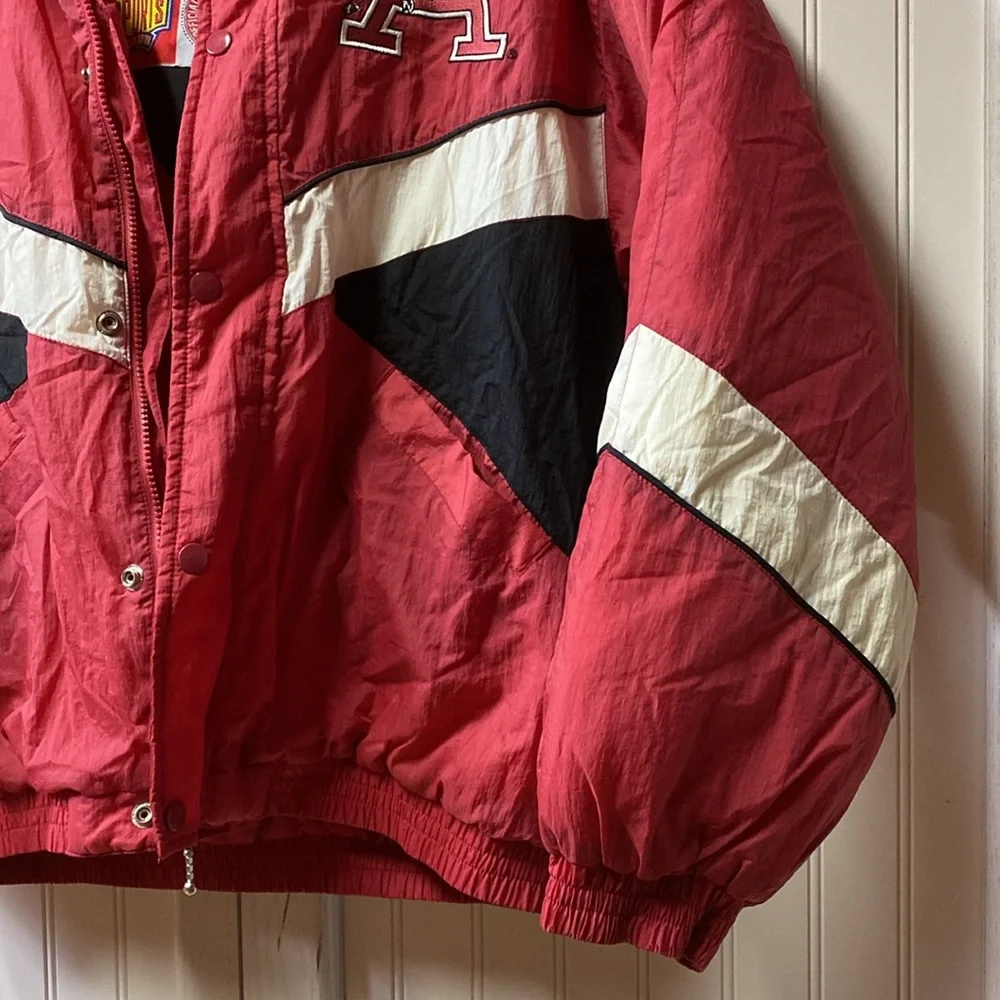 90s Arkansas Razorbacks Jacket Coat L Vintage Basketball Football U of A